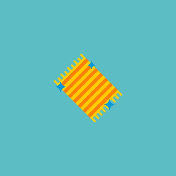 敷物アイコン フラット要素。敷物アイコン フラット ウェブ モバイル アプリのロゴ デザインのきれいな背景で隔離のベクトル イラスト. — ストックベクタ