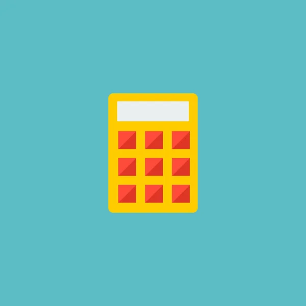 Calculate icon flat element.  illustration of calculate icon flat isolated on clean background for your web mobile app logo design.