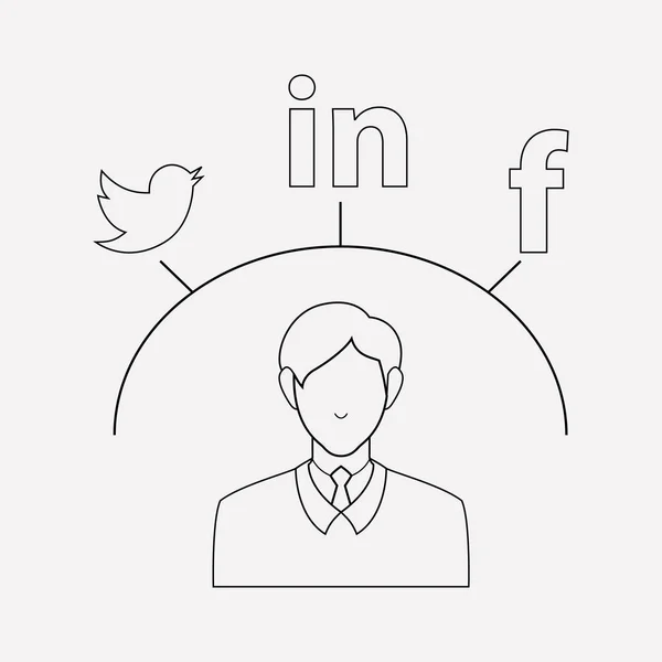 Social media campaign icon line element.  illustration of social media campaign icon line isolated on clean background for your web mobile app logo design.