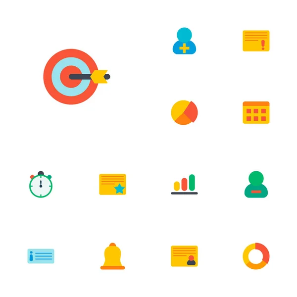 Set di icone task manager simboli di stile piatto con compito importante, descrizione, compito stellato e altre icone per il vostro web mobile app logo design . — Vettoriale Stock