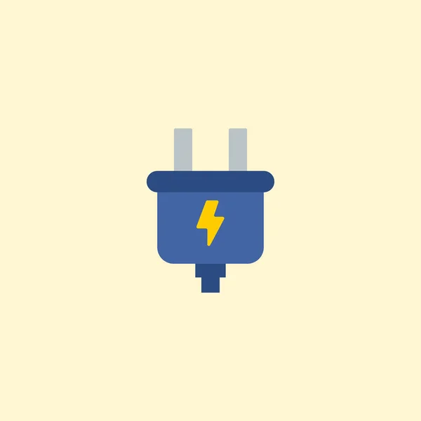 スマート エネルギー アイコン フラット要素。ウェブ モバイル アプリのロゴ デザインのきれいな背景に分離されたフラット スマート エネルギー アイコンのベクトル イラスト. — ストックベクタ