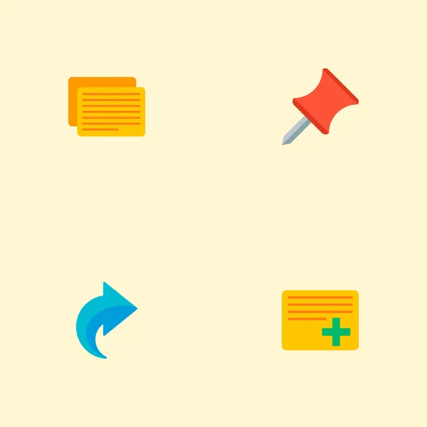 Набор иконки проекта плоский стиль символов с добавлением задачи, штифт, повтор и другие иконки для дизайна логотипа вашего веб-мобильного приложения . — стоковое фото