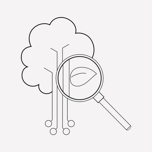 Organic search icon line element.  illustration of organic search icon line isolated on clean background for your web mobile app logo design.