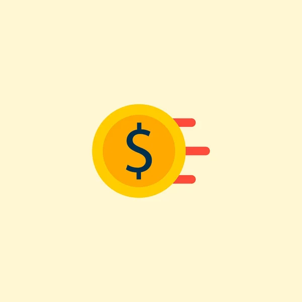 Money flow icon flat element.  illustration of money flow icon flat isolated on clean background for your web mobile app logo design.