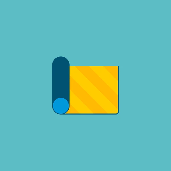 Halı simgesi düz öğe. Web mobil app logo tasarımı için temiz arka plan üzerinde izole halı simgesi düz vektör çizim. — Stok Vektör