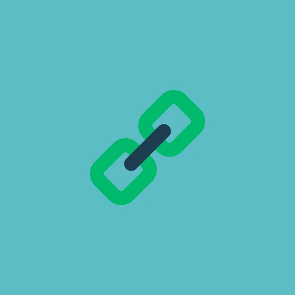 Add link icon flat element.  illustration of add link icon flat isolated on clean background for your web mobile app logo design.