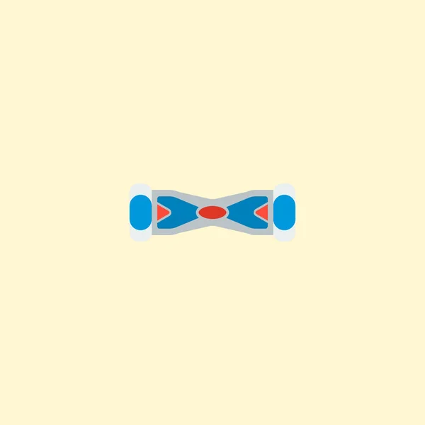 Gyroscooter ícone elemento plano. Ilustração vetorial do ícone giroscópio plana isolada no fundo limpo para o design do logotipo do seu aplicativo móvel web . —  Vetores de Stock
