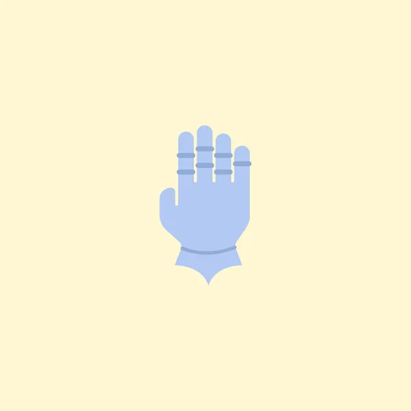 Handschoen pictogram platte element. Vectorillustratie van gauntlet pictogram plat geïsoleerd op schone achtergrond voor uw web mobiele app logo ontwerp. — Stockvector