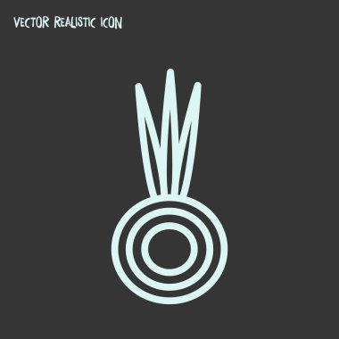 Soğan simgesi line öğesi. web mobil app logo tasarımı için temiz arka plan üzerinde izole soğan simgesi çizgi çizimi.