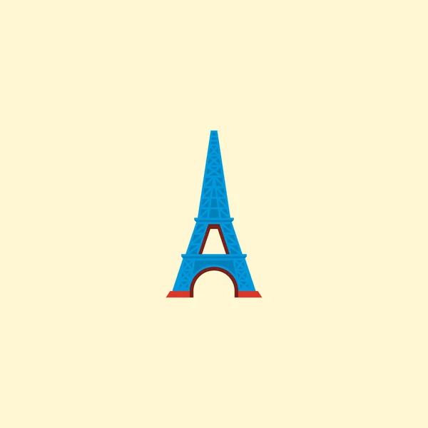 Icône tour Eiffel élément plat. Illustration vectorielle de l'icône de la tour eiffel isolée sur fond propre pour la conception du logo de votre application mobile web . — Image vectorielle