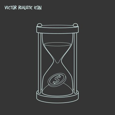 Para simgesi line öğesi zamanı. para simgesi line web mobil app logo tasarımı için temiz arka plan üzerinde izole zaman örnektir.