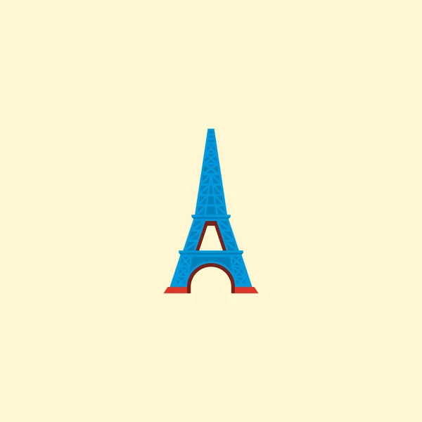 Eiffel tower icon flat element.  illustration of eiffel tower icon flat isolated on clean background for your web mobile app logo design. — Stock Photo, Image