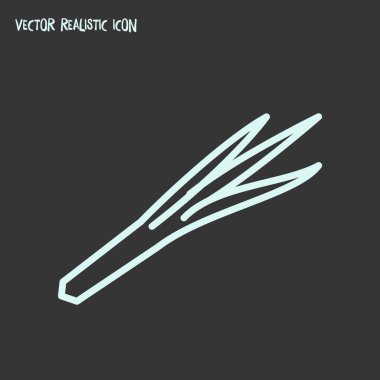 Pırasa simgesi line öğesi. Pırasa simgesi satır web mobil app logo tasarımı için temiz arka plan üzerinde izole vektör çizim.