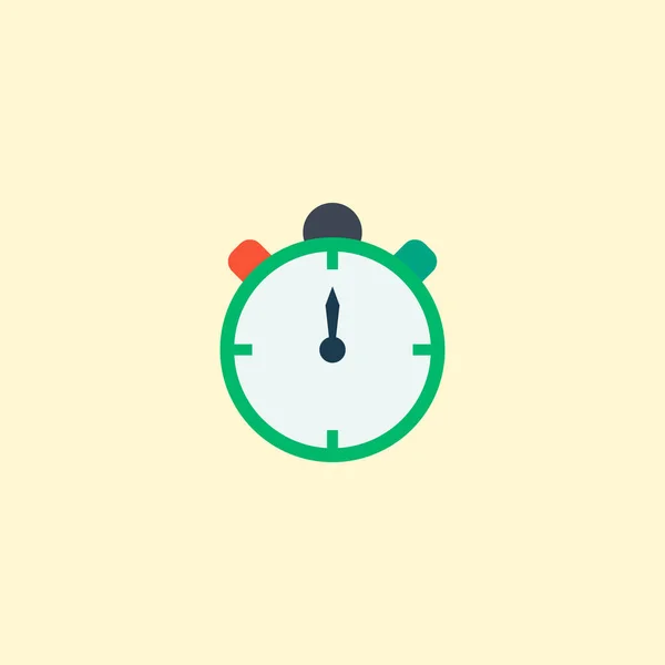 Timer pictogram platte element. Vectorillustratie van timer pictogram plat geïsoleerd op schone achtergrond voor uw web mobiele app logo ontwerp. — Stockvector