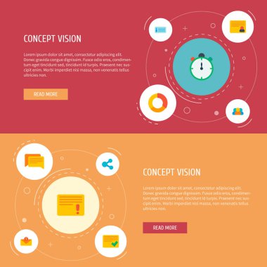 Set Görev Yöneticisi simgeleri düz stil sembolleri ile tamamlanan görevler, kişisel görev, açıklama ve diğer simgeler web mobil app logo tasarımı için.