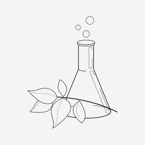 Planta de laboratorio icono elemento de línea. ilustración de la línea de iconos de laboratorio de plantas aisladas en un fondo limpio para el diseño del logotipo de su aplicación móvil web . —  Fotos de Stock