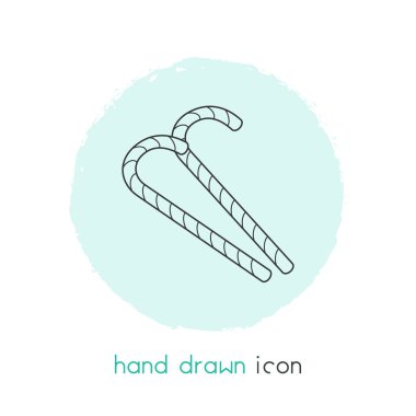 Şeker kamışı simgesi line öğesi. şeker kamışı simgesi satır web mobil app logo tasarımı için temiz arka plan üzerinde izole gösteren resim.