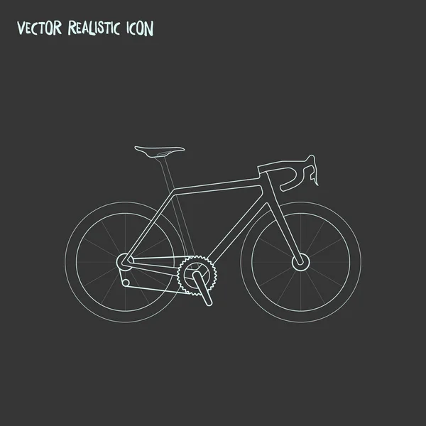 Bike icon line element.  illustration of bike icon line isolated on clean background for your web mobile app logo design.