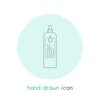 Saç kremi simgesi line öğesi. Saç kremi simgesi çizgisi web mobil app logo tasarımı için temiz arka plan üzerinde izole vektör çizim.