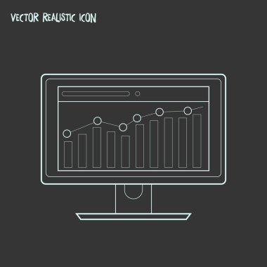 Web sitesi trafik simgesi line öğesi. Web sitesi trafik simgesi satır web mobil app logo tasarımı için temiz arka plan üzerinde izole vektör çizim.