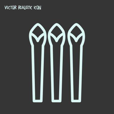Asparagus icon line element.  illustration of asparagus icon line isolated on clean background for your web mobile app logo design.
