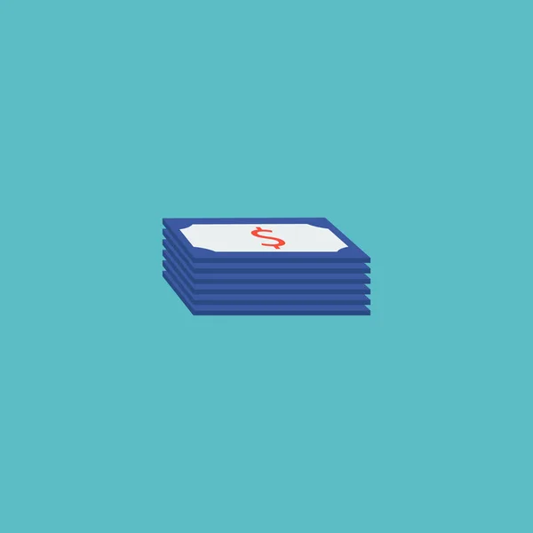 Money icon flat element.  illustration of money icon flat isolated on clean background for your web mobile app logo design.