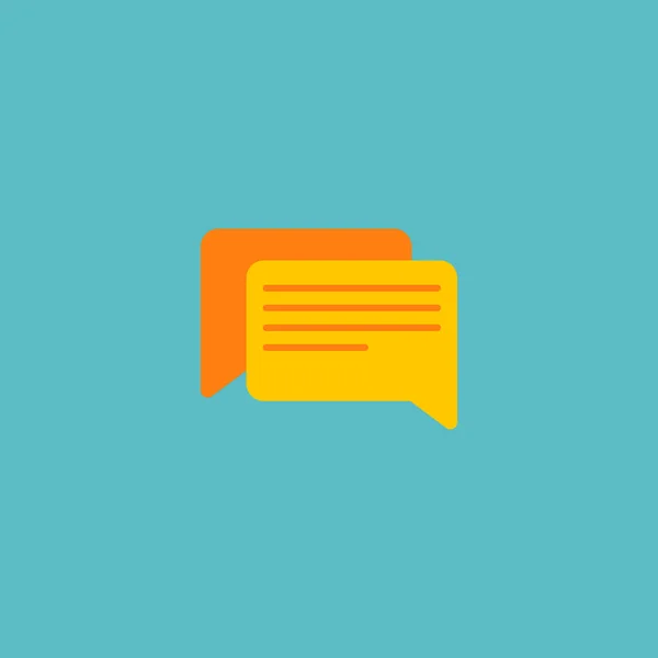 Comments icon flat element.  illustration of comments icon flat isolated on clean background for your web mobile app logo design. — Stock Photo, Image