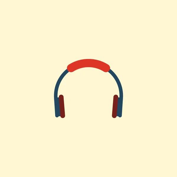 Icono de auriculares Bluetooth elemento plano. ilustración del icono de auriculares bluetooth plana aislado en fondo limpio para el diseño del logotipo de su aplicación móvil web . —  Fotos de Stock