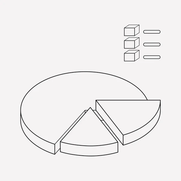 Elemento linea icona diagramma. illustrazione della linea di icone del diagramma isolata su sfondo pulito per la progettazione del logo dell'app mobile web . — Foto Stock