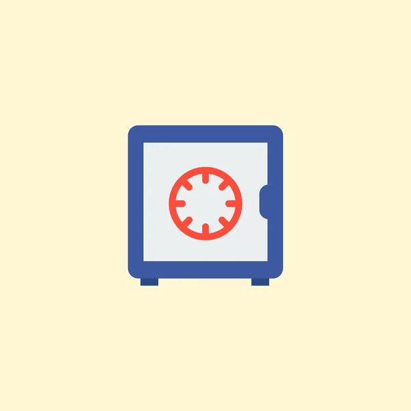 Safe icon flat element.  illustration of safe icon flat isolated on clean background for your web mobile app logo design.