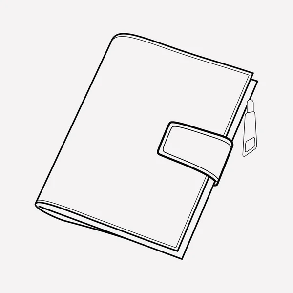 財布アイコン ライン要素。ウェブ モバイル アプリのロゴ デザインのきれいな背景に分離された財布アイコン ラインのベクトル イラスト. — ストックベクタ