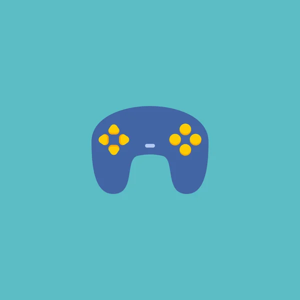 Joypad ícone elemento plano. Ilustração vetorial do ícone do joypad plano isolado no fundo limpo para o design do logotipo do seu aplicativo móvel web . —  Vetores de Stock