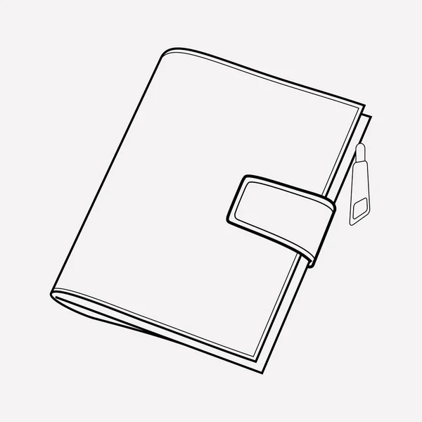 Elemento de línea de icono de cartera. Ilustración vectorial de la línea de iconos de billetera aislada en un fondo limpio para el diseño del logotipo de su aplicación móvil web . — Vector de stock