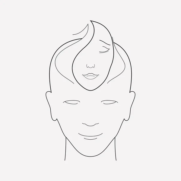 Empathy icon line element.  illustration of empathy icon line isolated on clean background for your web mobile app logo design. — Stock Photo, Image
