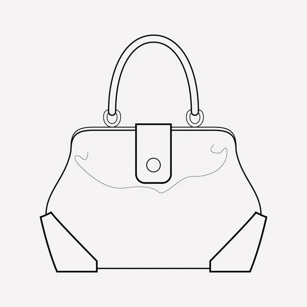 Marco bolsa icono elemento de línea. ilustración de la línea de iconos de bolsa de marco aislada en un fondo limpio para el diseño del logotipo de su aplicación móvil web . — Foto de Stock