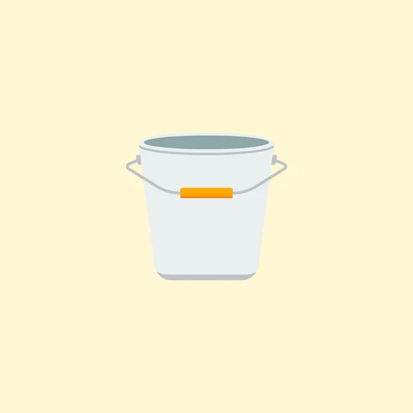 Pail icon flat element.  illustration of pail icon flat isolated on clean background for your web mobile app logo design.