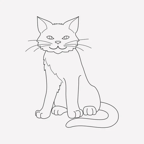 Элемент линии иконок кота. иллюстрация линии иконки кота изолированы на чистом фоне для дизайна логотипа вашего веб-мобильного приложения . — стоковое фото