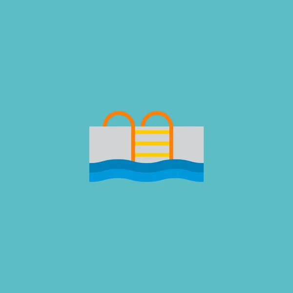 Icône piscine élément plat. illustration de l'icône de la piscine plat isolé sur fond propre pour la conception de logo de votre application mobile web . — Photo