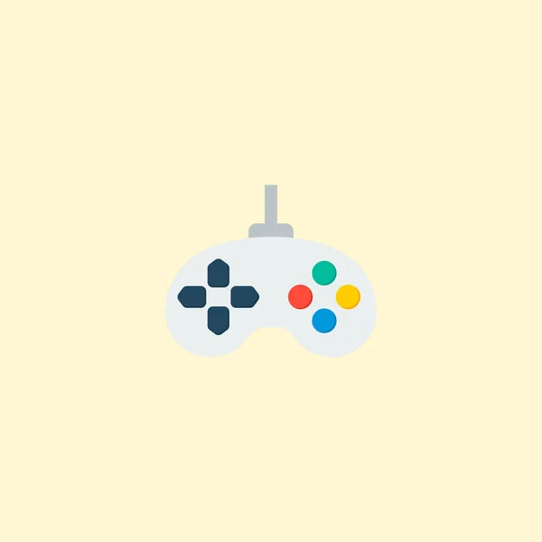 Joystick icon flat element.  illustration of joystick icon flat isolated on clean background for your web mobile app logo design.