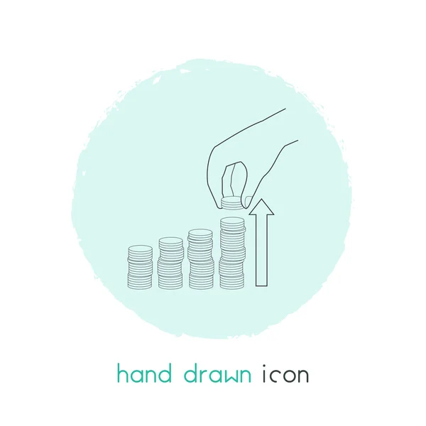 Successful investment icon line element.  illustration of successful investment icon line isolated on clean background for your web mobile app logo design.