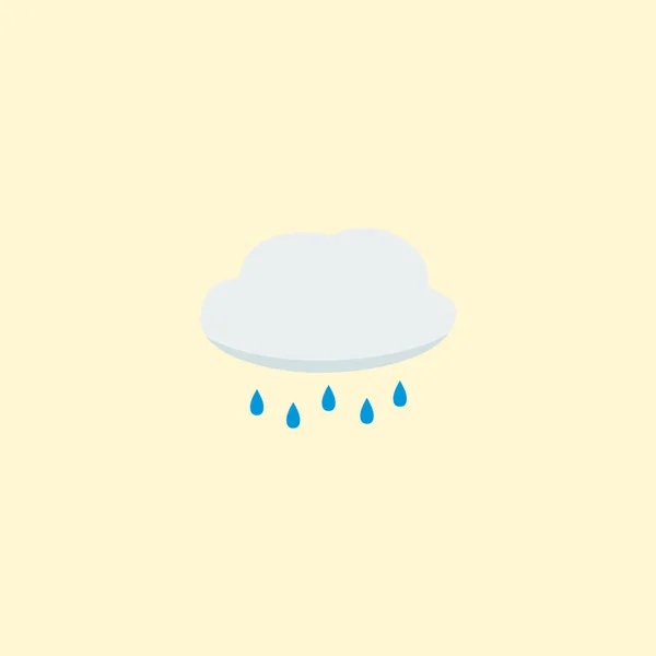 Cloud icon flat element.  illustration of cloud icon flat isolated on clean background for your web mobile app logo design.