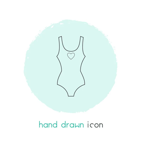 One piece swimsuit icon line element.  illustration of one piece swimsuit icon line isolated on clean background for your web mobile app logo design.