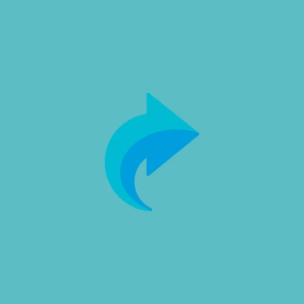Redo-Symbol flaches Element. Vektorillustration des Redo-Symbols flach isoliert auf sauberem Hintergrund für Ihr Web-Mobile-App-Logo-Design. — Stockvektor