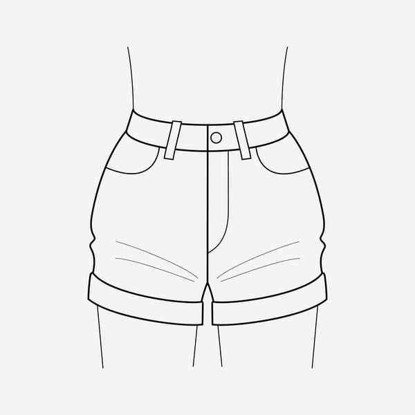 Elemento de linha de ícone de moda praia. Ilustração vetorial da linha de ícone de moda praia isolada no fundo limpo para o design do logotipo do aplicativo móvel da web . —  Vetores de Stock