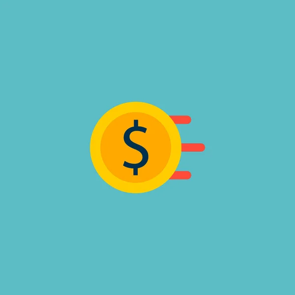 お金のフロー アイコン フラット要素。ウェブ モバイル アプリのロゴ デザインのきれいな背景に分離されたフラットお金流れのアイコンの図. — ストック写真
