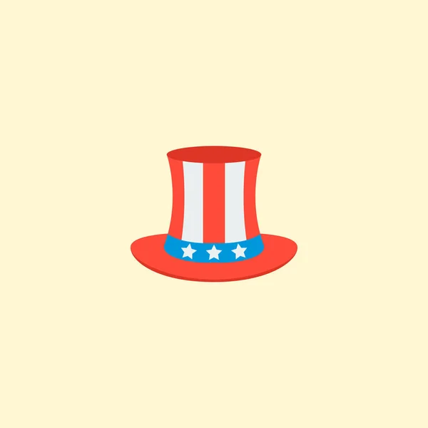 Uncle sam icon flat element.  illustration of uncle sam icon flat isolated on clean background for your web mobile app logo design. — Stock Photo, Image