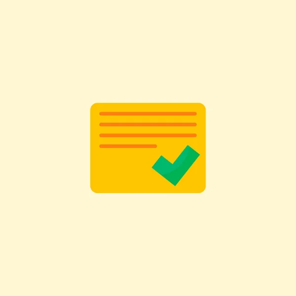 Abgeschlossene Aufgaben Symbol flaches Element. Illustration der abgeschlossenen Aufgaben Symbol flach isoliert auf sauberem Hintergrund für Ihre Web-Handy-App Logo-Design. — Stockfoto