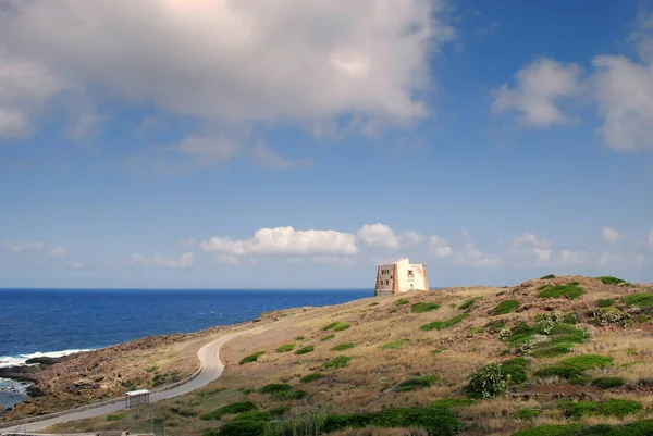 Översikt Från Punta Spalmatore Suggestiv Översikt Från Punta Spalmatore Till — Stockfoto