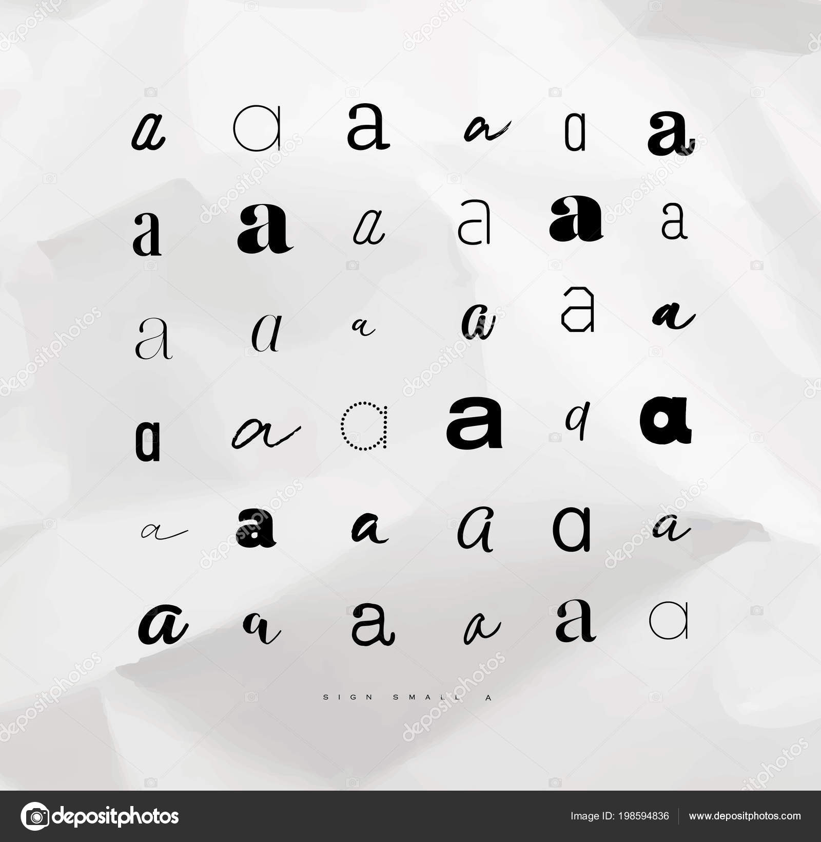 Set Hand Drawn Decoration Symbol Letters Invitation Drawing