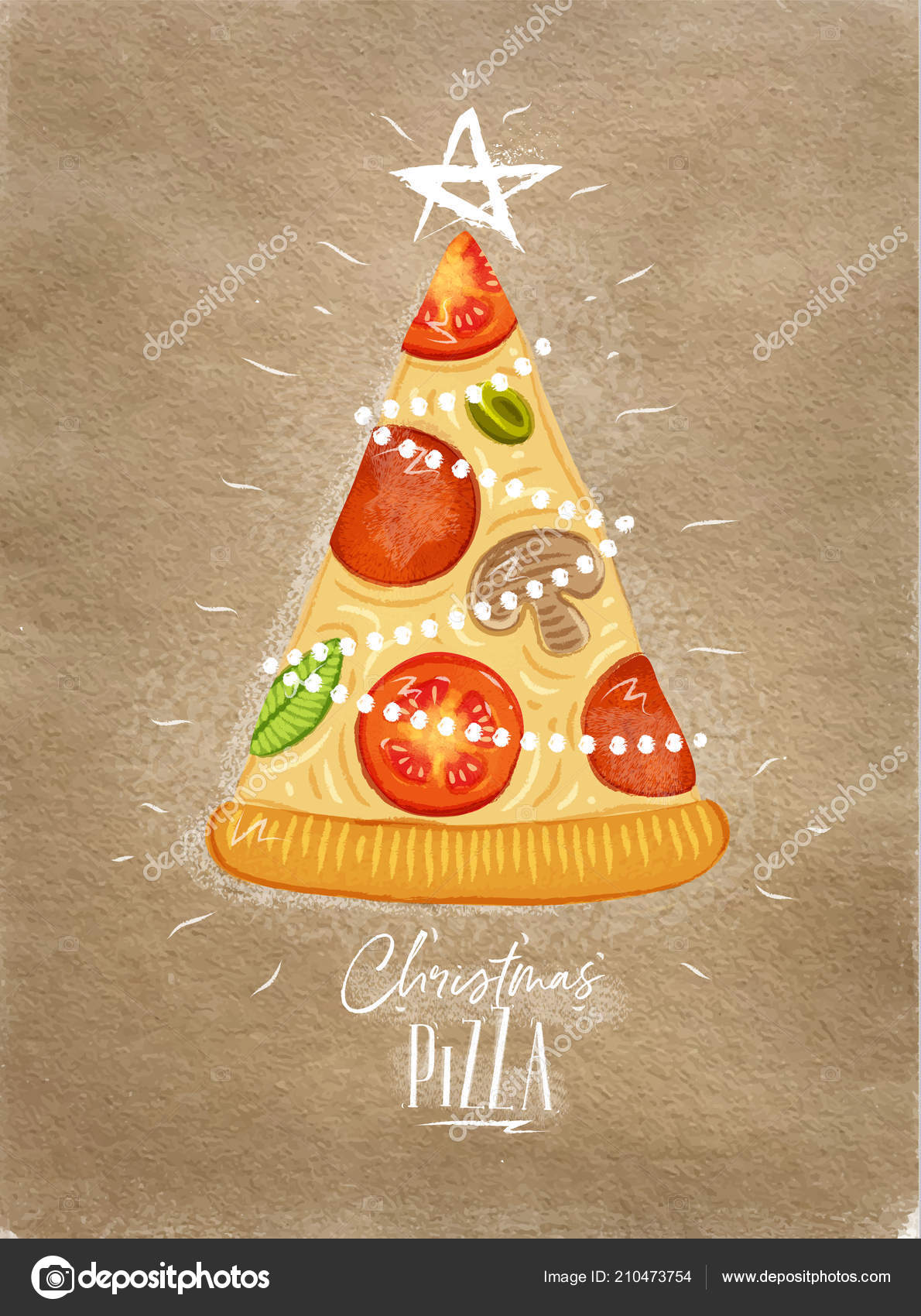 포스터 크리스마스 배경에 글자와 상단에 스타와 스톡 벡터 - ©anna42f 210473754, image size:1190x1700